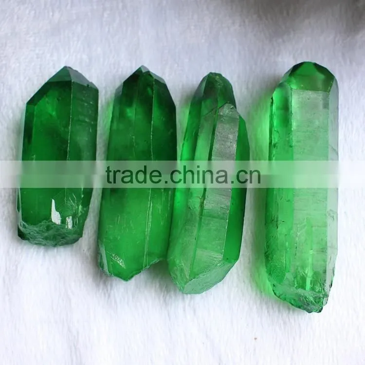 rainbow aura quartz points crystals healing stones