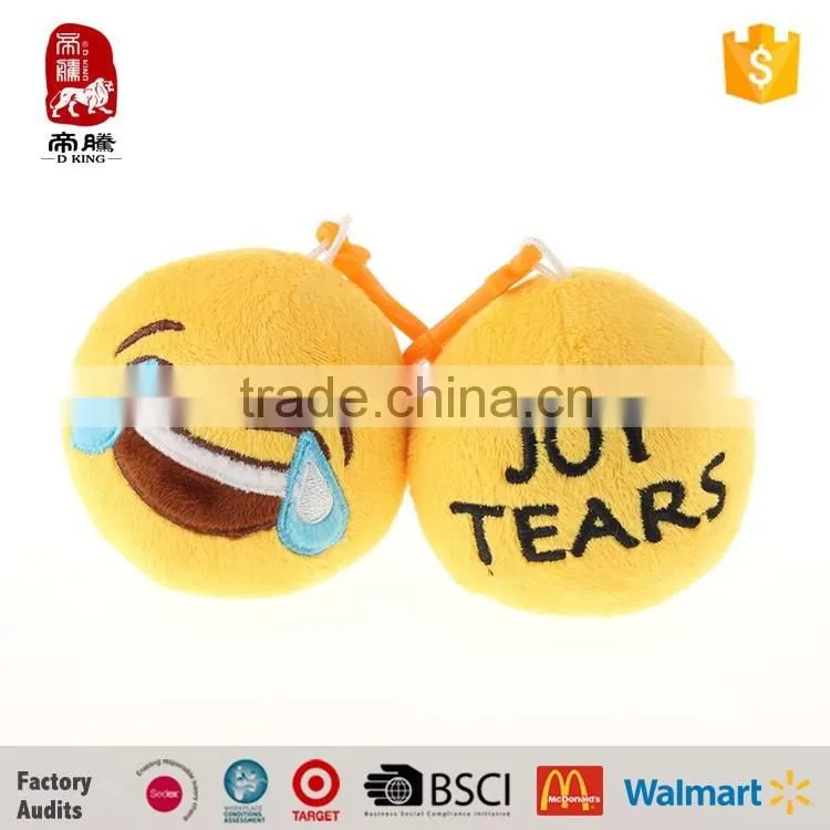 custom Mini plush keychain plush toy with varied emoji