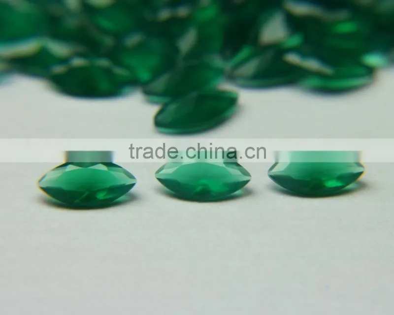 3x6mm Marquise Cut Natural Green Precious Agate Gemstone
