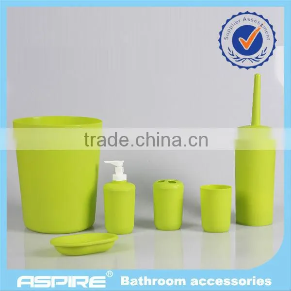 Straw and corn handsome appearance 7pcs bathroom set