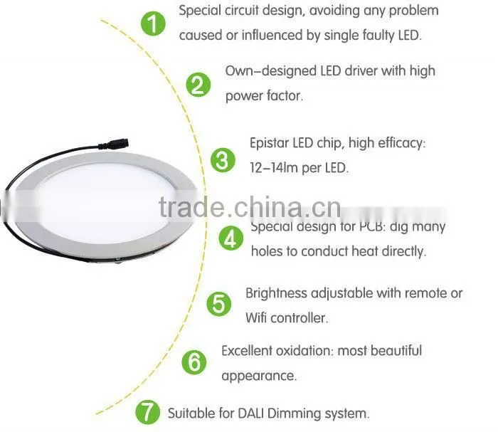 3 years warranty round ceiling light with Meanwell driver and Epistar2835 round ceiling light