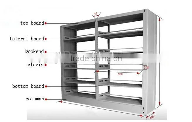 Durable Modern bookshelf/ library furniture/book store furniture