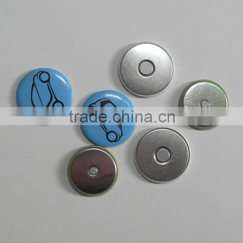 cute mini round tin magnets for fridge, metal magnet button badge