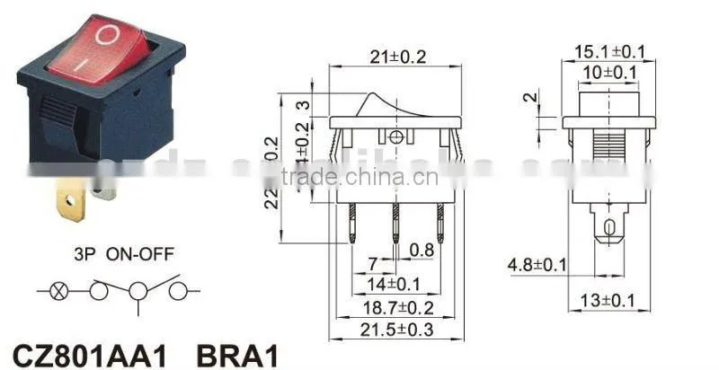 mini illuminated rocker switch,Hot Selling Rocker switch/green lighted switch