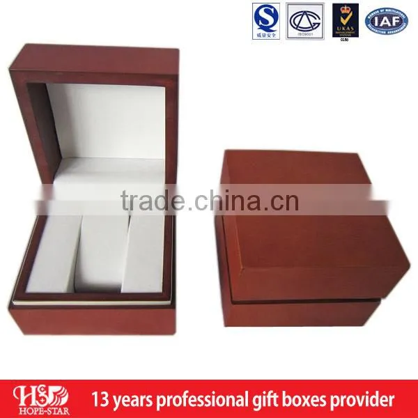 Chinese supplier Natural wooden watch box with pillow inside wooden watch box wholesale alibaba china