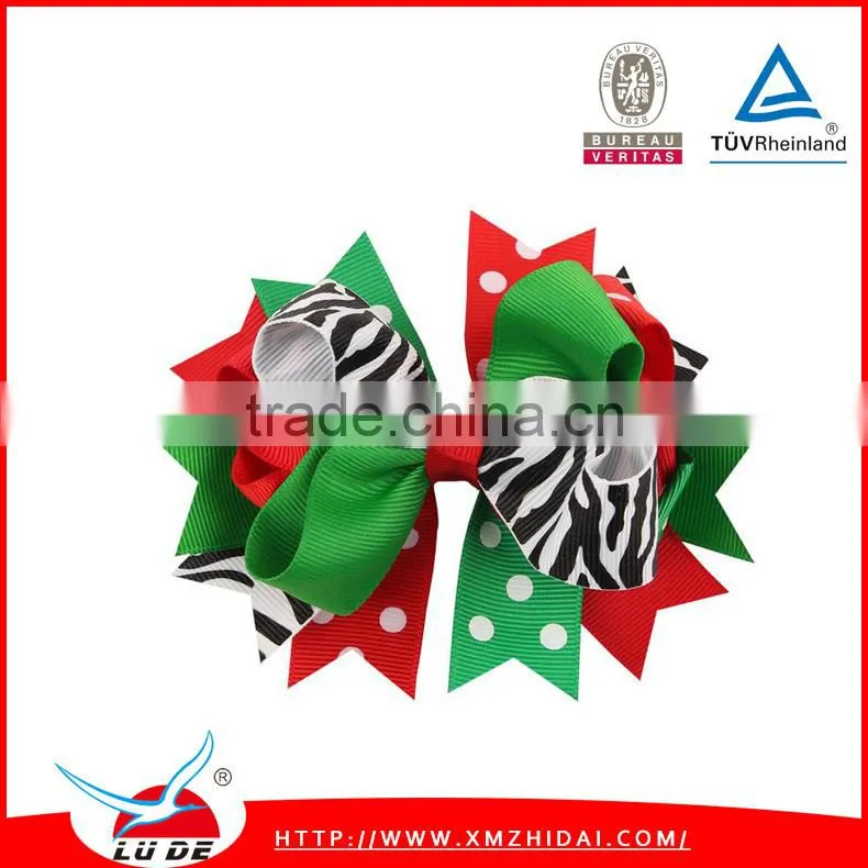 cute grosgrain ribbon bows with elastic hair bands for baby/kids,