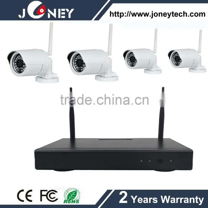 720P wireless security cameras 4ch wifi nvr kits cctv kit