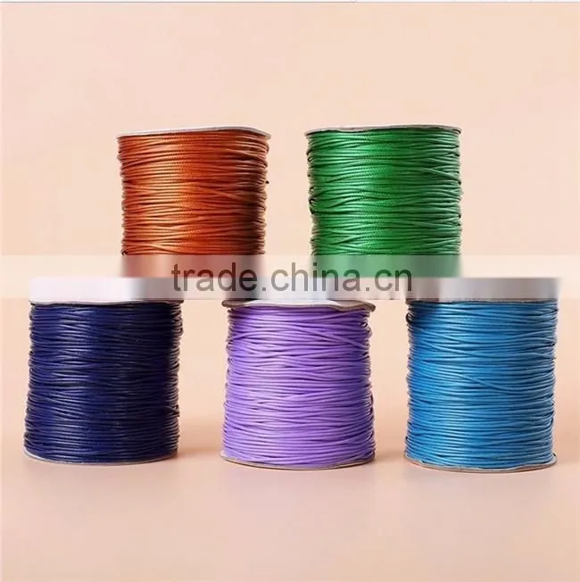 China Suppliers Waxed Polyester Cord ,Wax Cotton Cord