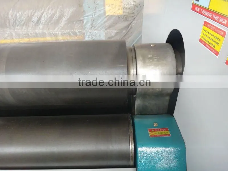 specification for sheet rolling machine,3-roller steel plate rolling machine