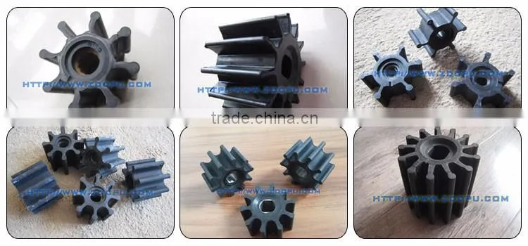 Customized eco-friendly OEM small rubber impeller