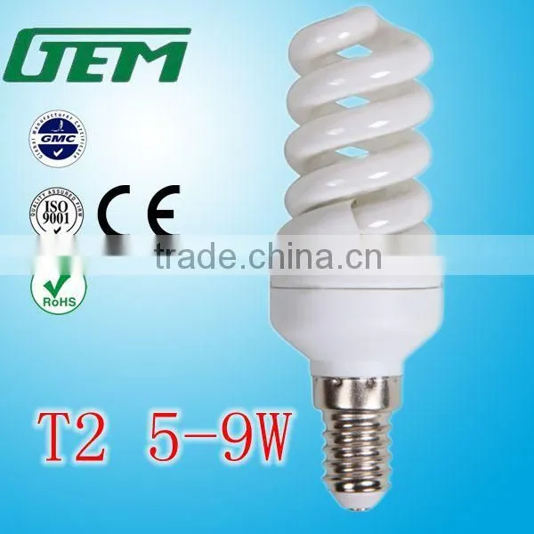 5W 7W 9W 2700K Mini Energy Saver Lamp For Decoration