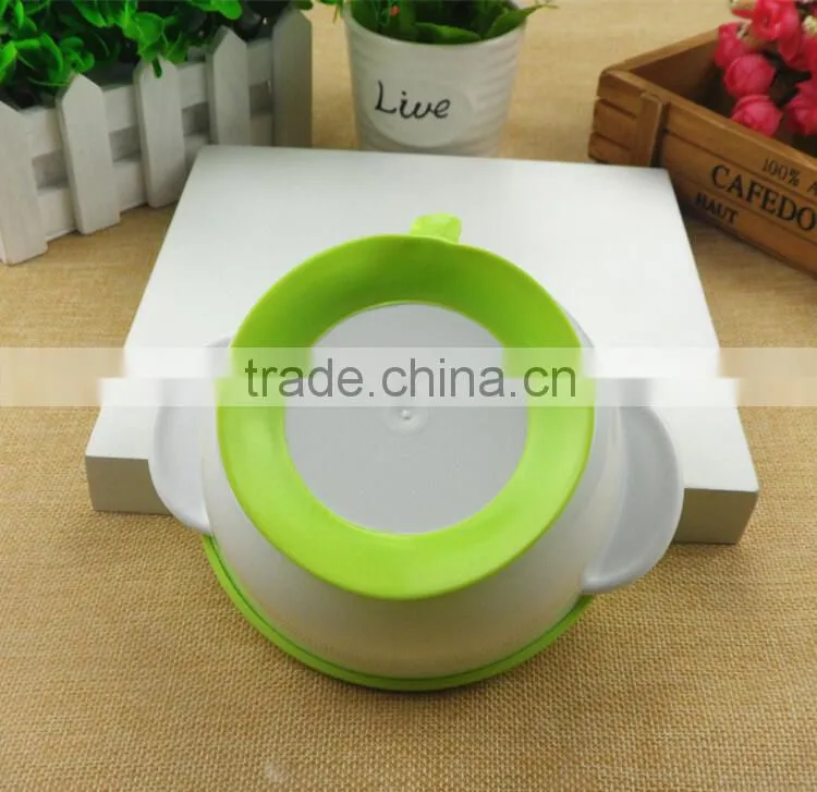 High quality BPA free pp plastic sucttion baby bowl with spoon