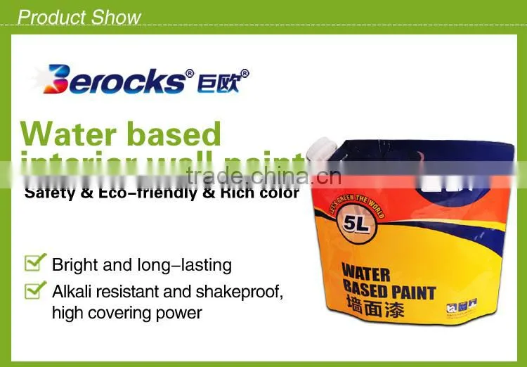 Economic durability interior wall paint for warm and humid climate