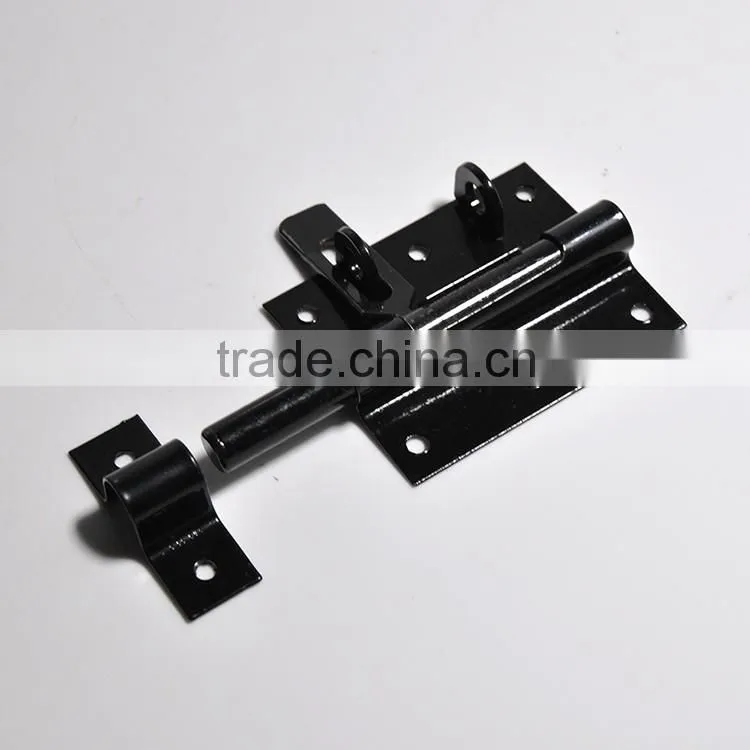 black finished wooden frame window latch for a safe environment