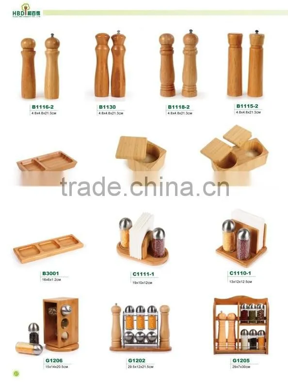 High quality hot selling eco-friendly bamboo wood spice grinder for sale
