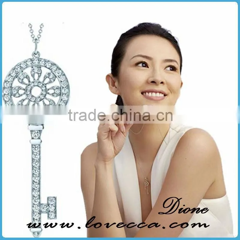 Vanlentines wholesale silver pendant necklace paris tower design fashion wholesale jewelry for girlfriend