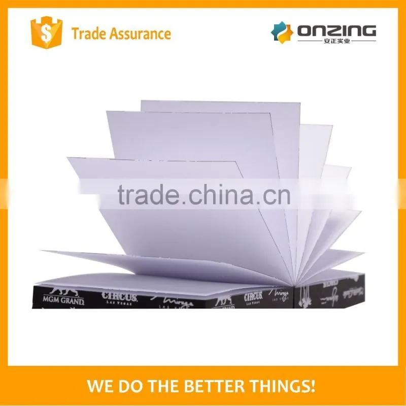 100gsm woodfree paper 4 sides logo printing memo cube note pad