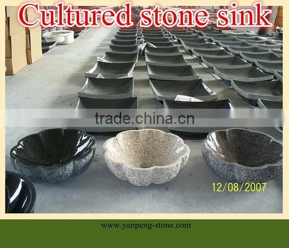 Culture stone sink