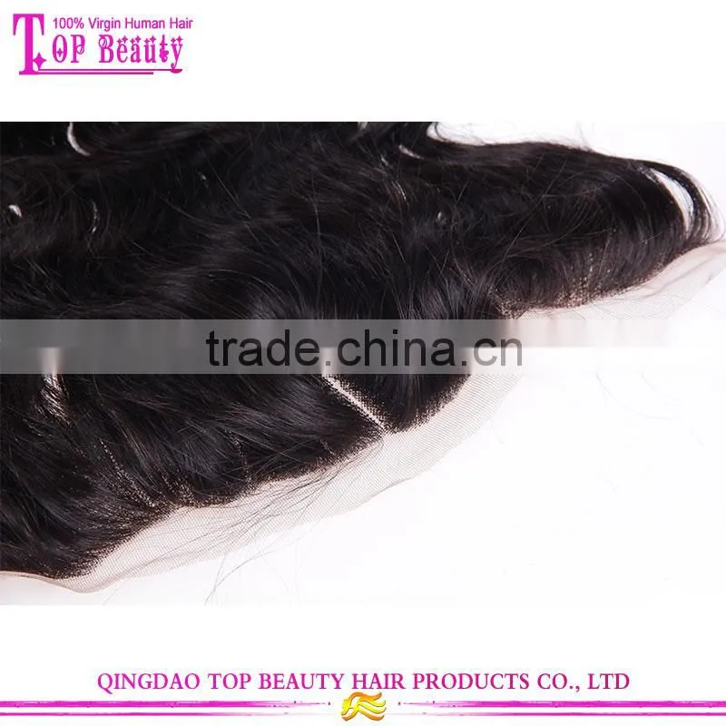 High quality silk base closures lace frontal natural wave indian human hair silk base closures lace frontal