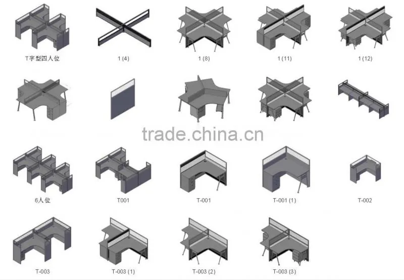 partition wall front desk reception desk SS6004