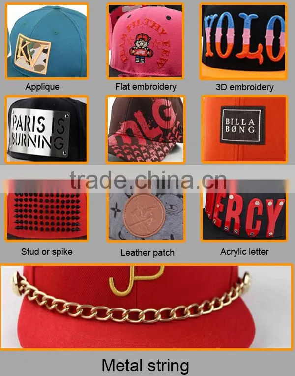 create your own flat cheap embroidery 5 panel snapback hat