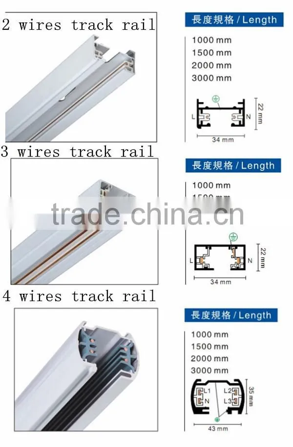 10W 15W 20W 25W 30W led circular track light dimmable cob led track lighting kit