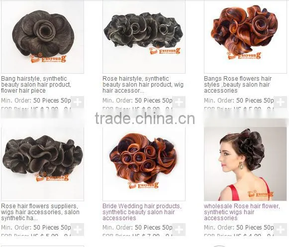 High quality fashion wigs wig wedding hair flower hairpieces to women hair accessory