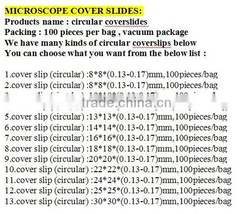Microscope Glass Slide and Coverslip