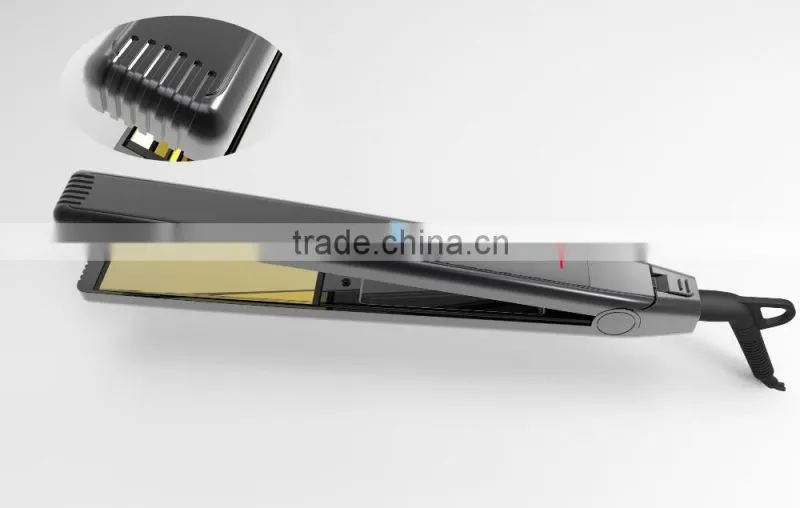 adjustable temperature LCD display dual voltage touch screen hair straightener