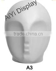 skin white mannequin head for hat cap