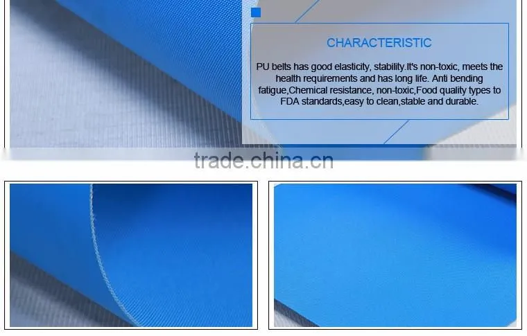 Light duty industrial pvc conveyor belt for food conveying