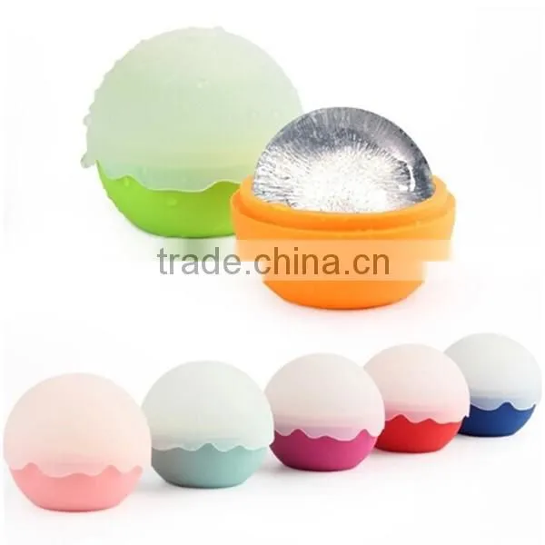wave edge Ultra Slow Melting single silicone Ice Ball Maker Ice Spheres