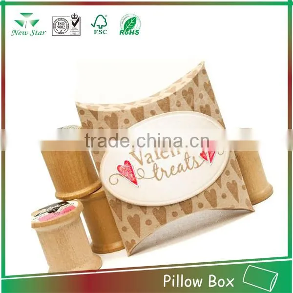 custom print kraft pillow paper box
