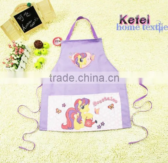 kid's printed canvas cartoon garden tool apron