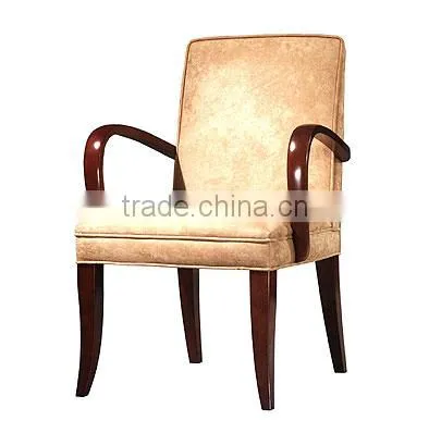 Can be customed wood and fabric dining chairs