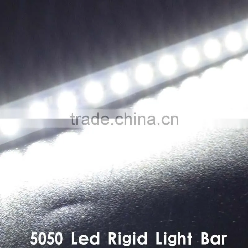 Waterproof Frost Cover Metal Cap DC12V 50cm 5050 SMD 36Leds/50cm Led Rigid Bars Strip light Bulbs Aluminum Slot