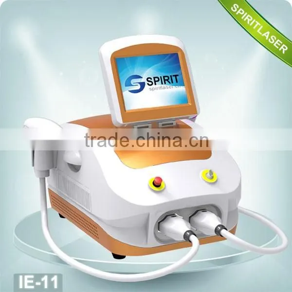 Golden Design for beauty shop best choice with SHR handle Fast Hair Removal and YAG laser removal all kinds of pigment