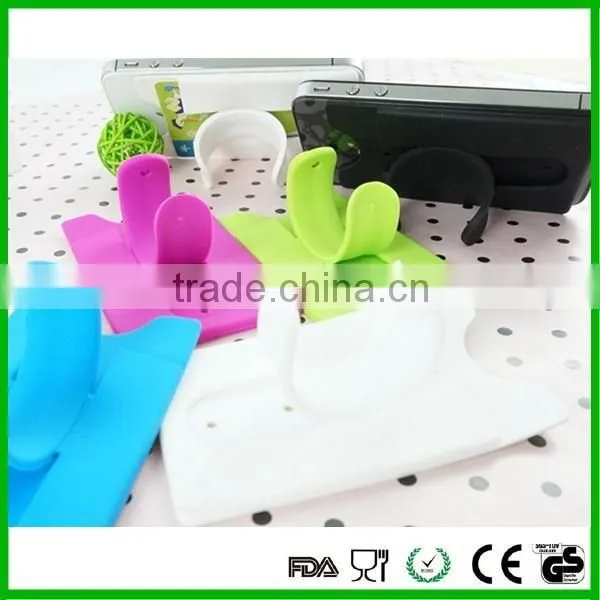 Fashion silicone holder sticker smart wallet mobile phone bags & cases