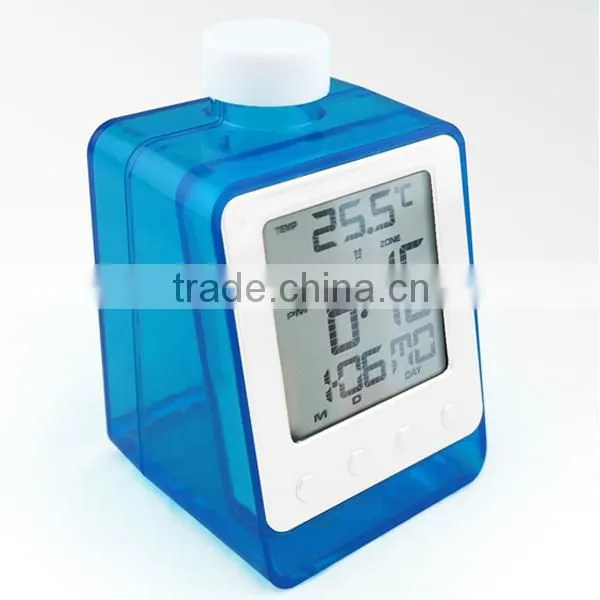 water power table alarm clock with pen holder