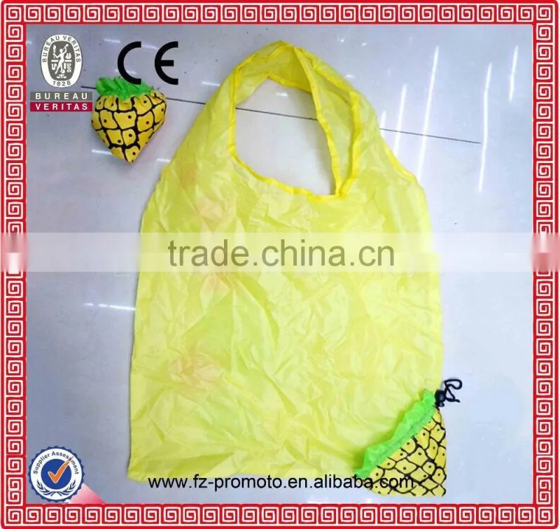 210D polyester foldable shopping bag with adorable animal head shape of shopping bag