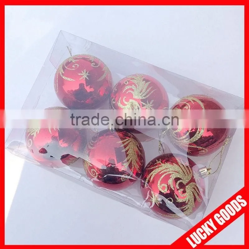 Giant size shatterproof christmas ball unit packing christmas day decoration tree hanging