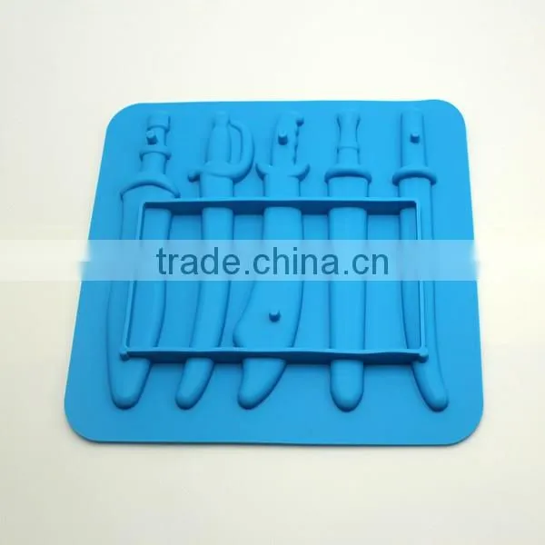 CNC eco-friendly camouflage color ice mold silicone ice cube tray