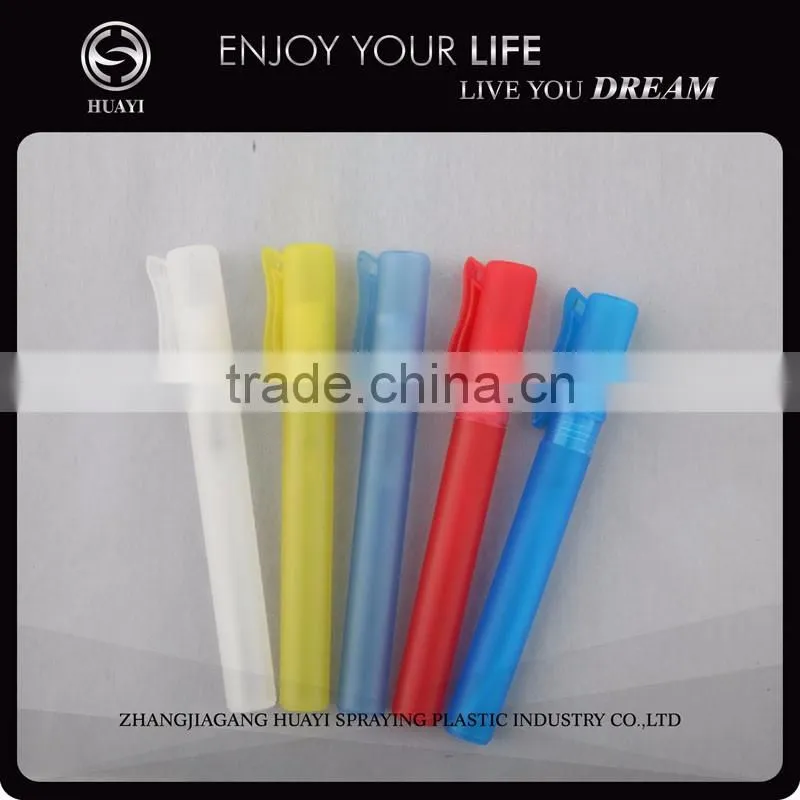 6ml 8ml 10ml pen shaped frosted plastic perfume bottle