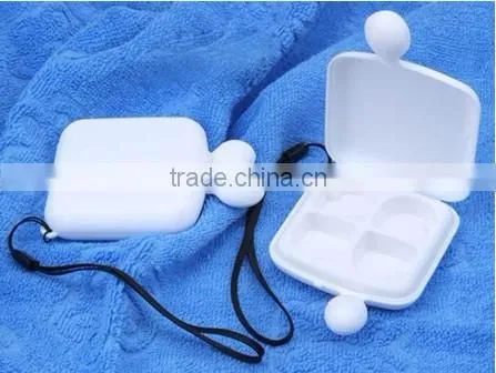 portable 4 cells medicine box case