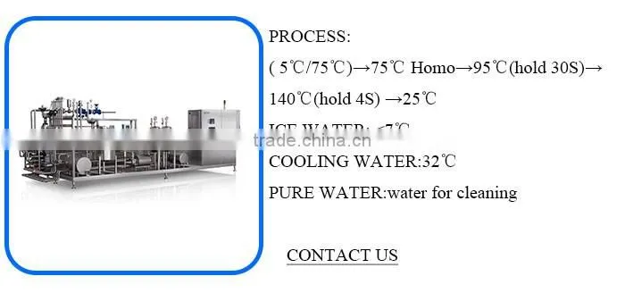 Tubular Uht Sterilizer Uht Milk Sterilizer Machine