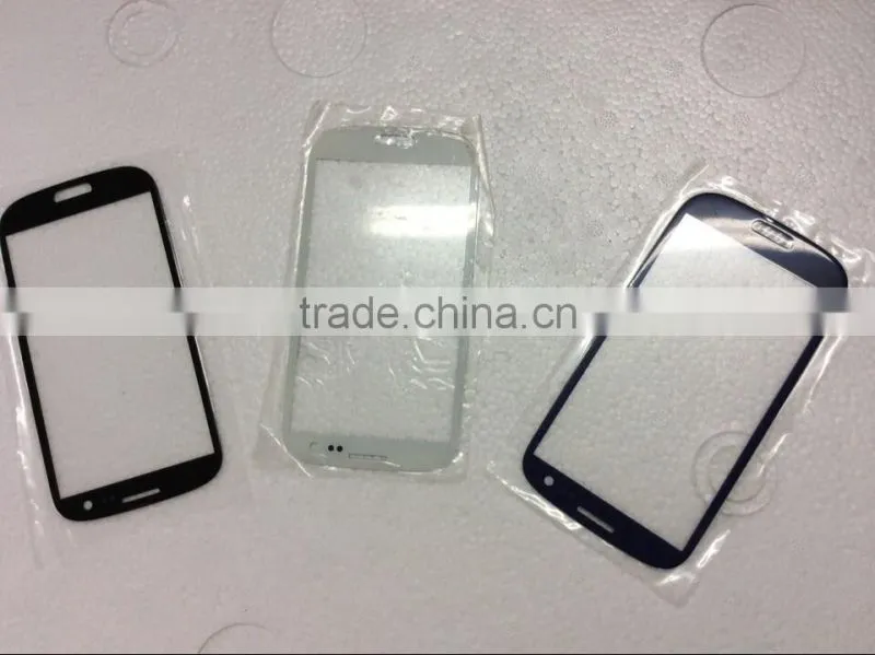 Without logo front glass for s3,cover lens for s3,glass replacement for s3