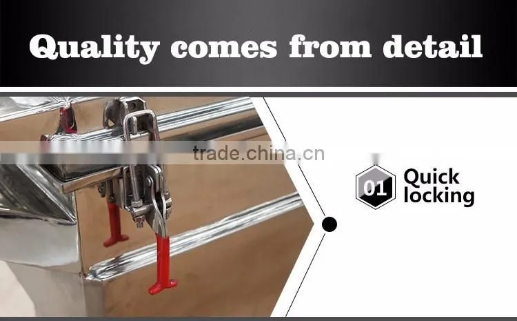 mini linear vibrating screen for rice grain granule powder
