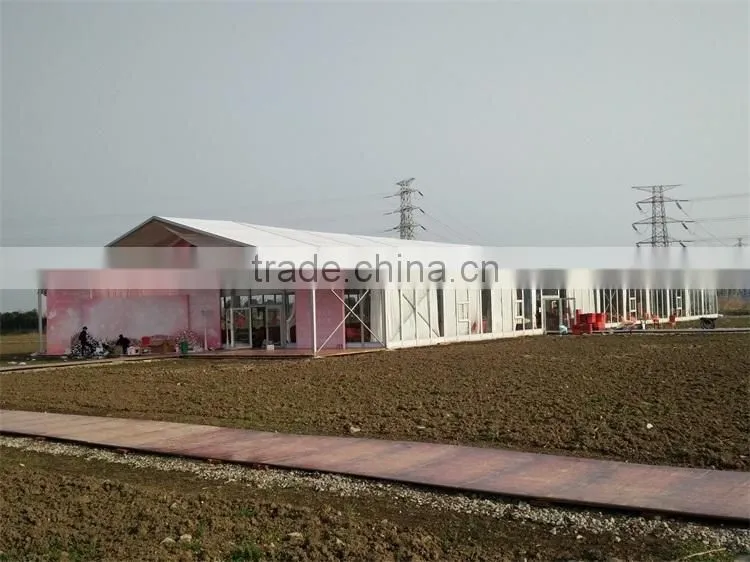 White canopy clearspan aluminum frame tent company