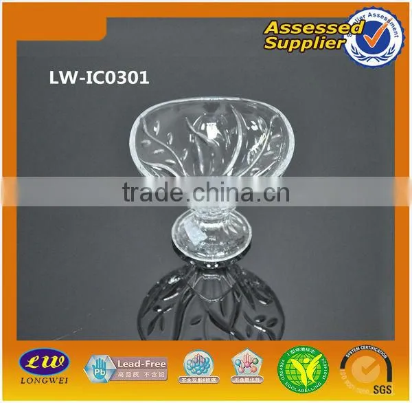hot sale glass ice cream cup