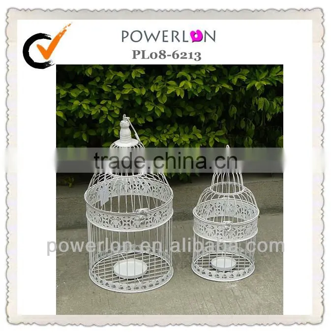 White Hexagon Wedding Birdcage Decorative Bird Cage Centrepiece Shabby Chic